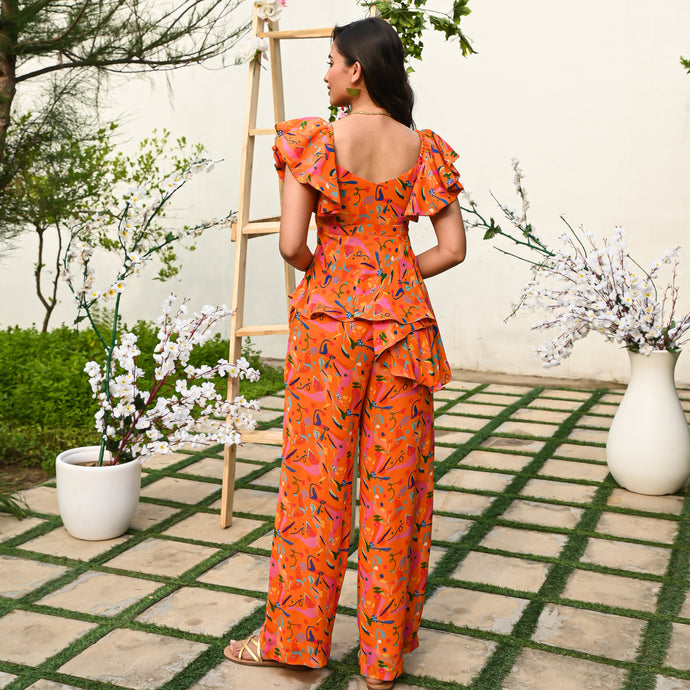 Valencia Orange Co-ord Set